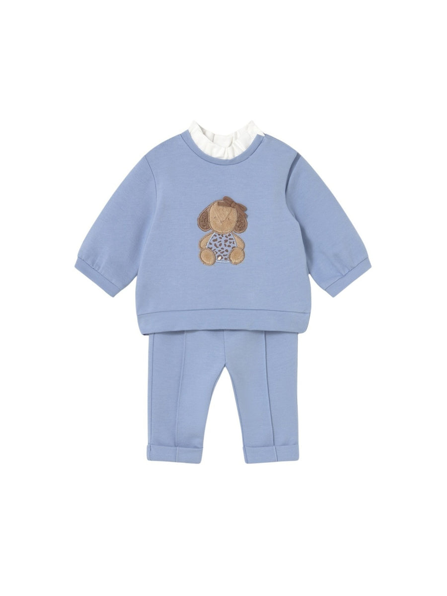 Conj. calça felpa Dream blue (Celeste)  para Bebé Menina - Mayoral
