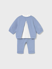 Conj. calça felpa Dream blue (Celeste)  para Bebé Menina - Mayoral