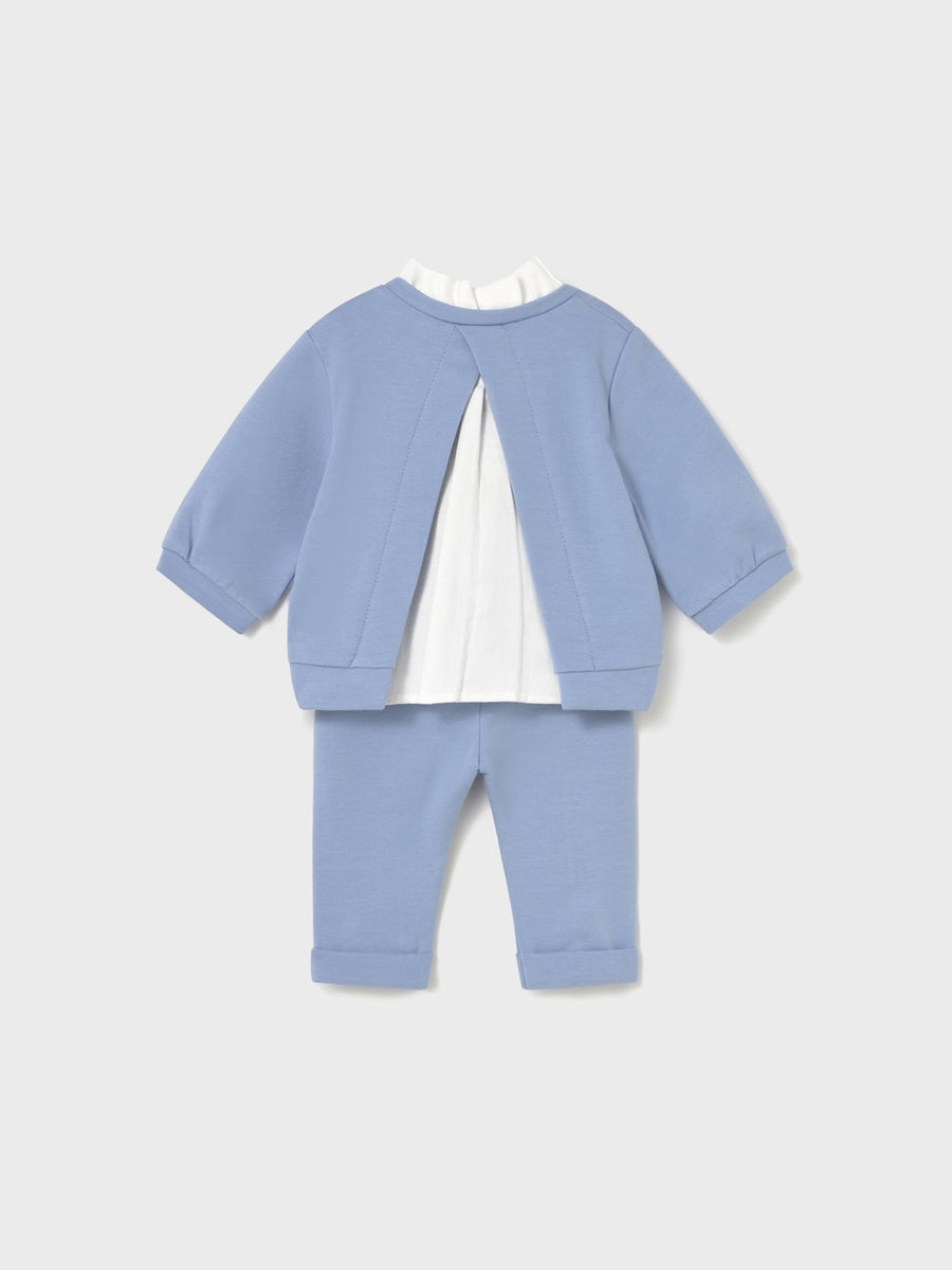 Conj. calça felpa Dream blue (Celeste)  para Bebé Menina - Mayoral