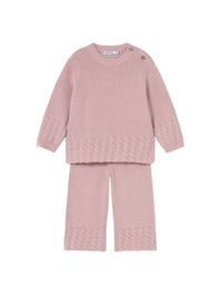 Conj. calça tricô Quartzo (Rosa)  para Bebé Menina - Mayoral