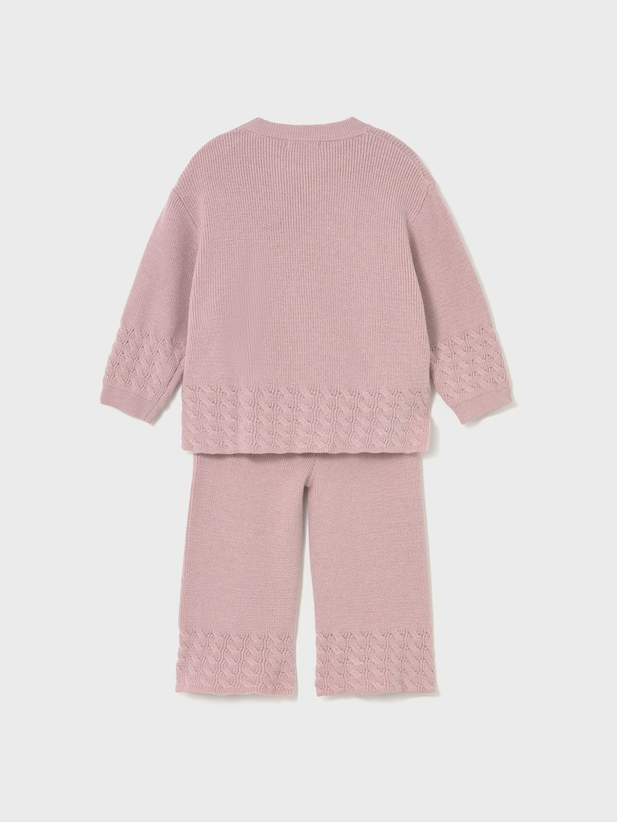 Conj. calça tricô Quartzo (Rosa)  para Bebé Menina - Mayoral