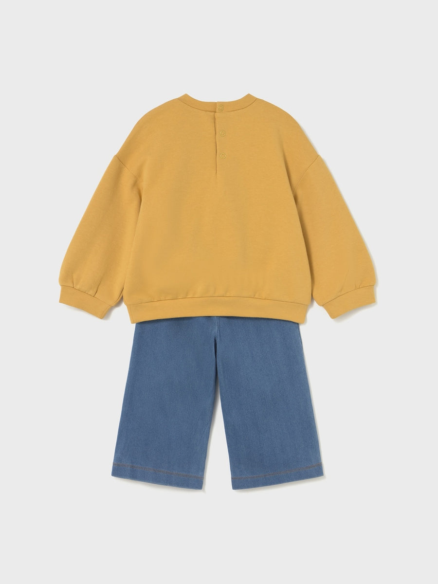 Conj. calça Mel (Castanho Claro)  para Bebé Menina - Mayoral