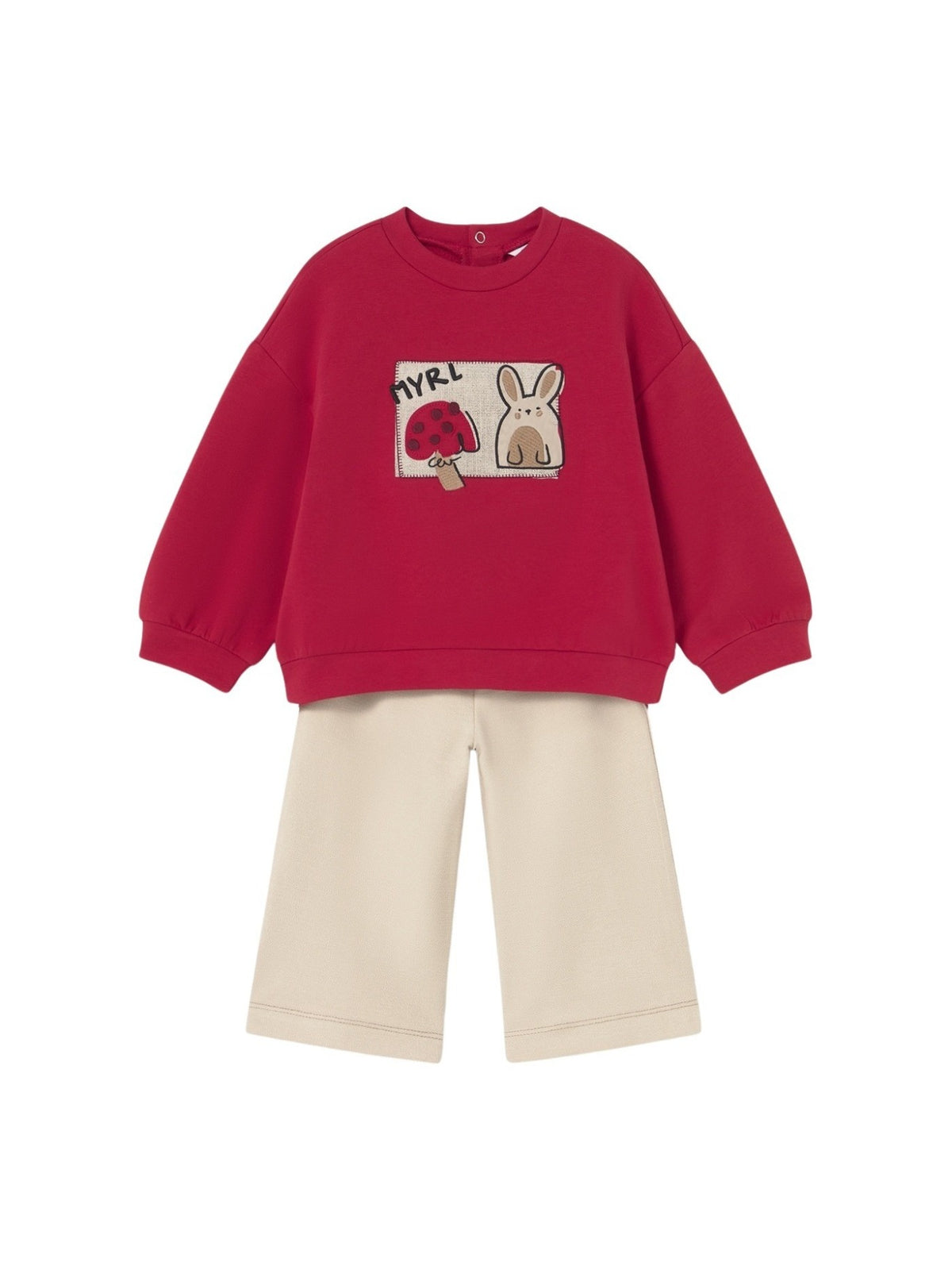 Conj. calça Vermelho (Vermelho)  para Bebé Menina - Mayoral