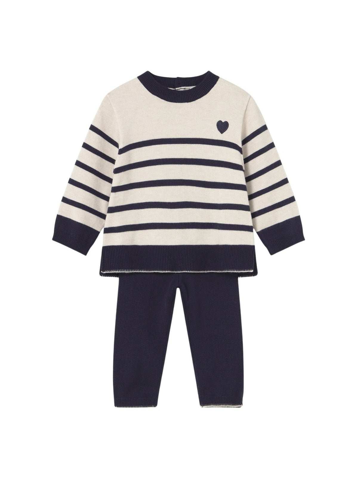 Conj. calça tricot Marinho (Marinho)  para Bebé Menina - Mayoral