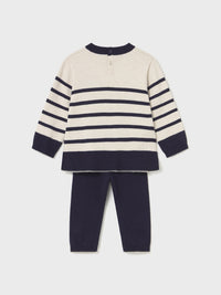 Conj. calça tricot Marinho (Marinho)  para Bebé Menina - Mayoral