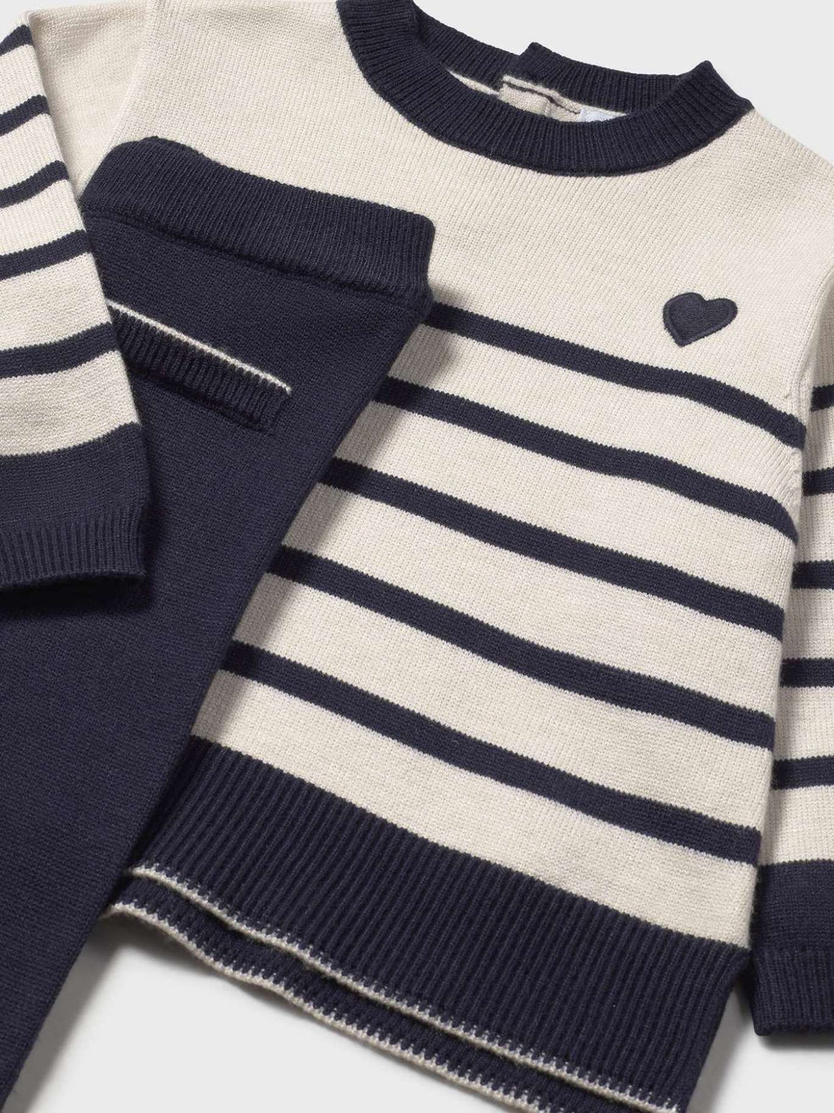 Conj. calça tricot Marinho (Marinho)  para Bebé Menina - Mayoral