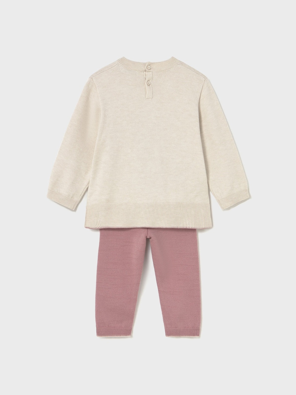 Conj. calça tricot Orquídea (Rosa)  para Bebé Menina - Mayoral