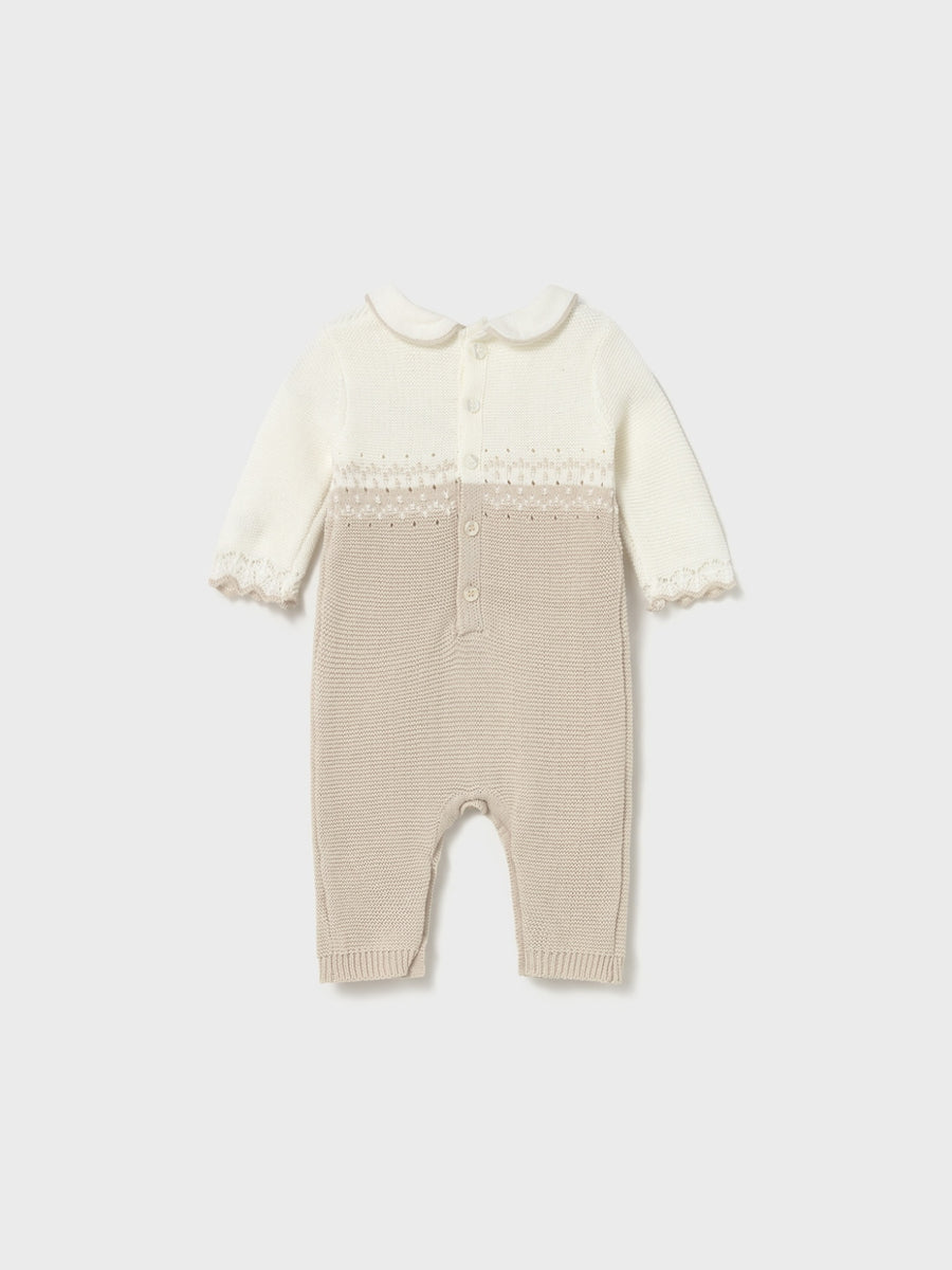 Fato bebé tricô Soja (Bege)  para Bebé Menina - Mayoral