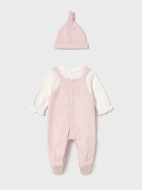 Jard. e gorro felpa Rosa baby (Rosa Bébé)  para Bebé Menina - Mayoral