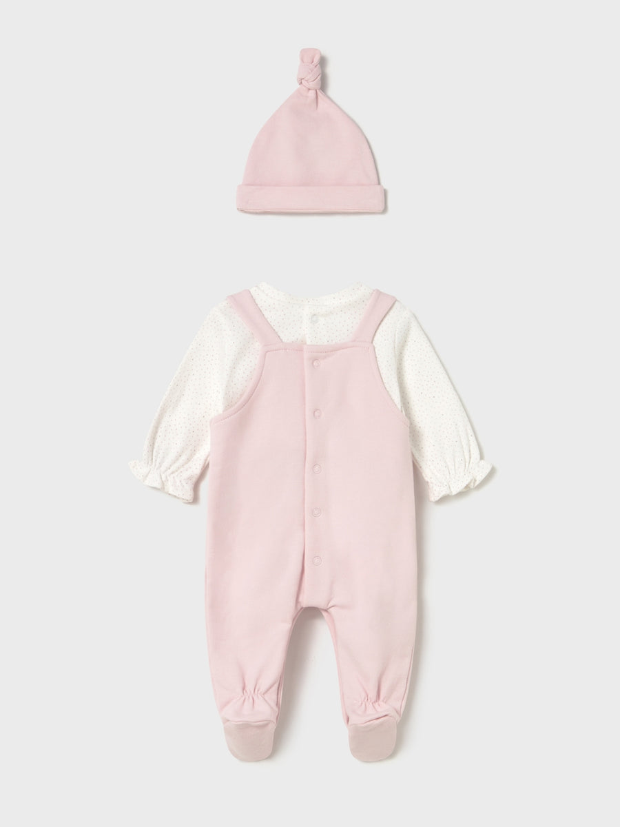 Jard. e gorro felpa Rosa baby (Rosa Bébé)  para Bebé Menina - Mayoral
