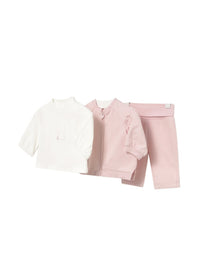 Chandal felpa 3 piezas Rosa baby (Rosa Bébé)  para Bebé Menina - Mayoral