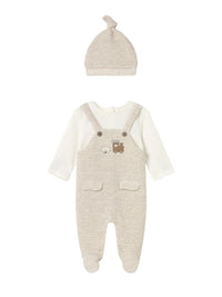 Fato bebé e gorro Milk vig (Bege)  para Bebé Menino - Mayoral