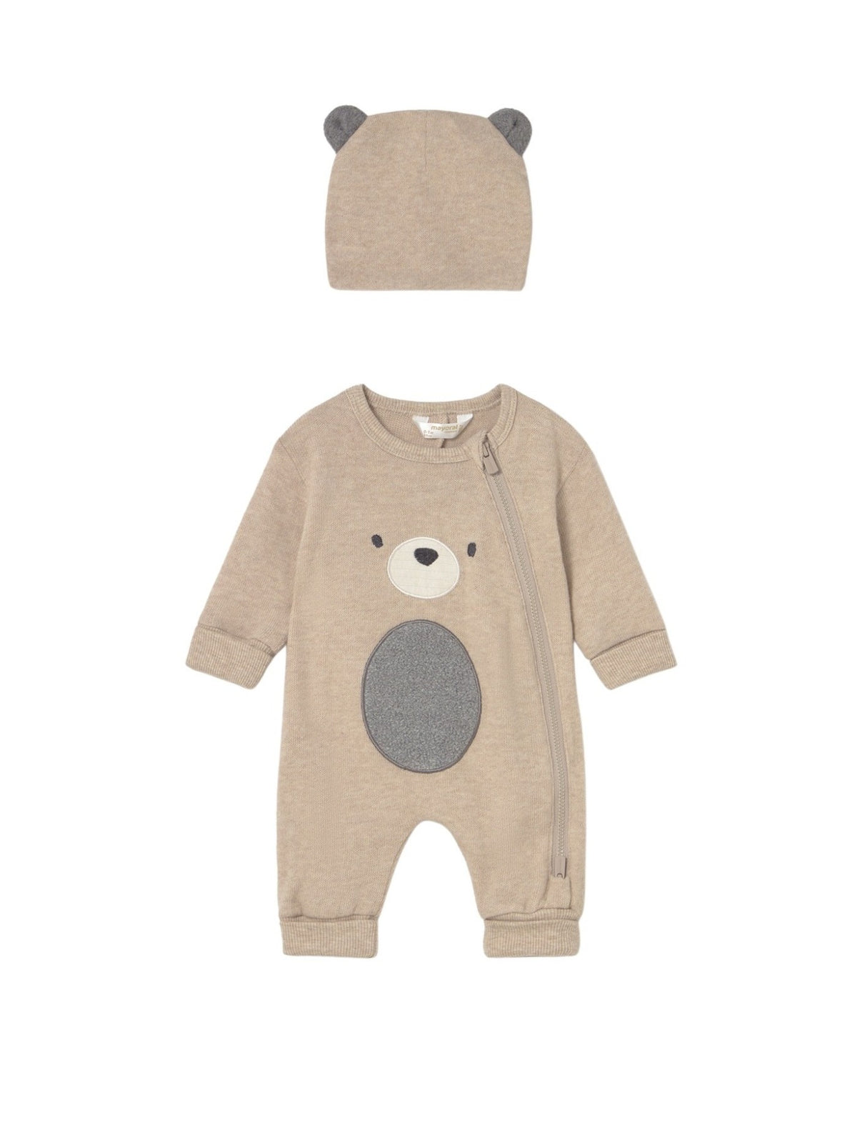 Calça com gorro soft Cereal vig (Bege)  para Bebé Menino - Mayoral