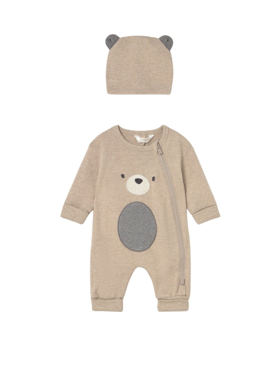 Calça com gorro soft Cereal vig (Bege)  para Bebé Menino - Mayoral