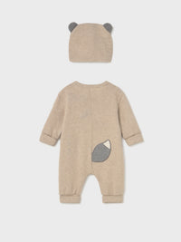 Calça com gorro soft Cereal vig (Bege)  para Bebé Menino - Mayoral