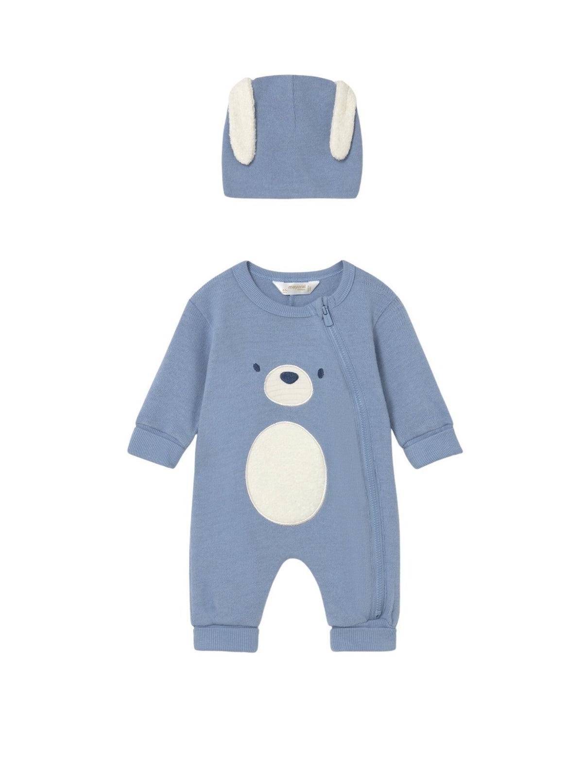 Calça com gorro soft Nuvém (Azul Céu)  para Bebé Menino - Mayoral