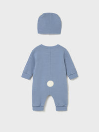 Calça com gorro soft Nuvém (Azul Céu)  para Bebé Menino - Mayoral