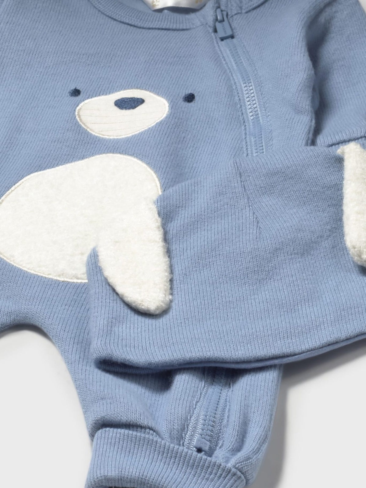 Calça com gorro soft Nuvém (Azul Céu)  para Bebé Menino - Mayoral