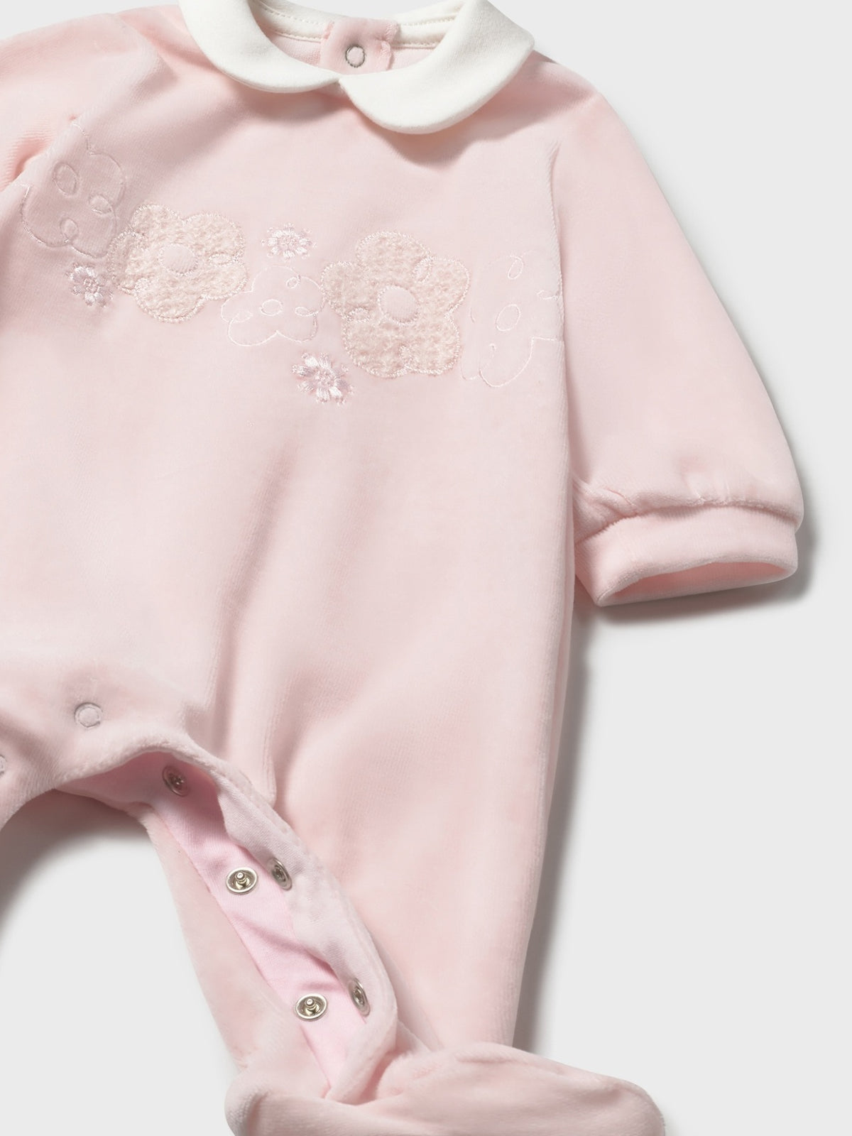 Conj. bebe tundosado Rosa baby (Rosa Bébé)  para Bebé Menina - Mayoral