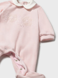 Conj. bebe tundosado Rosa baby (Rosa Bébé)  para Bebé Menina - Mayoral
