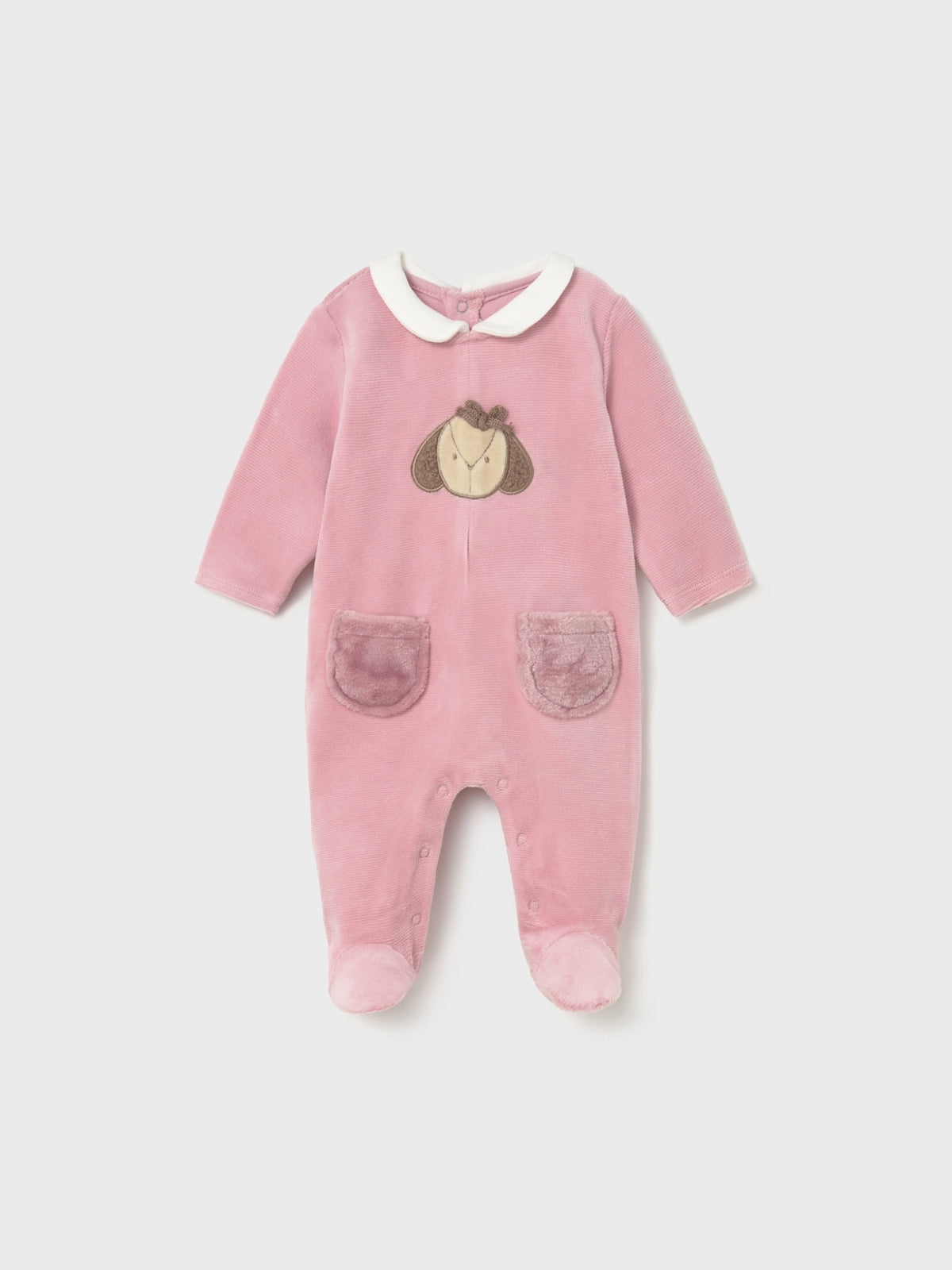Set 2 fato bebé tundosado Orquídea (Rosa)  para Bebé Menina - Mayoral