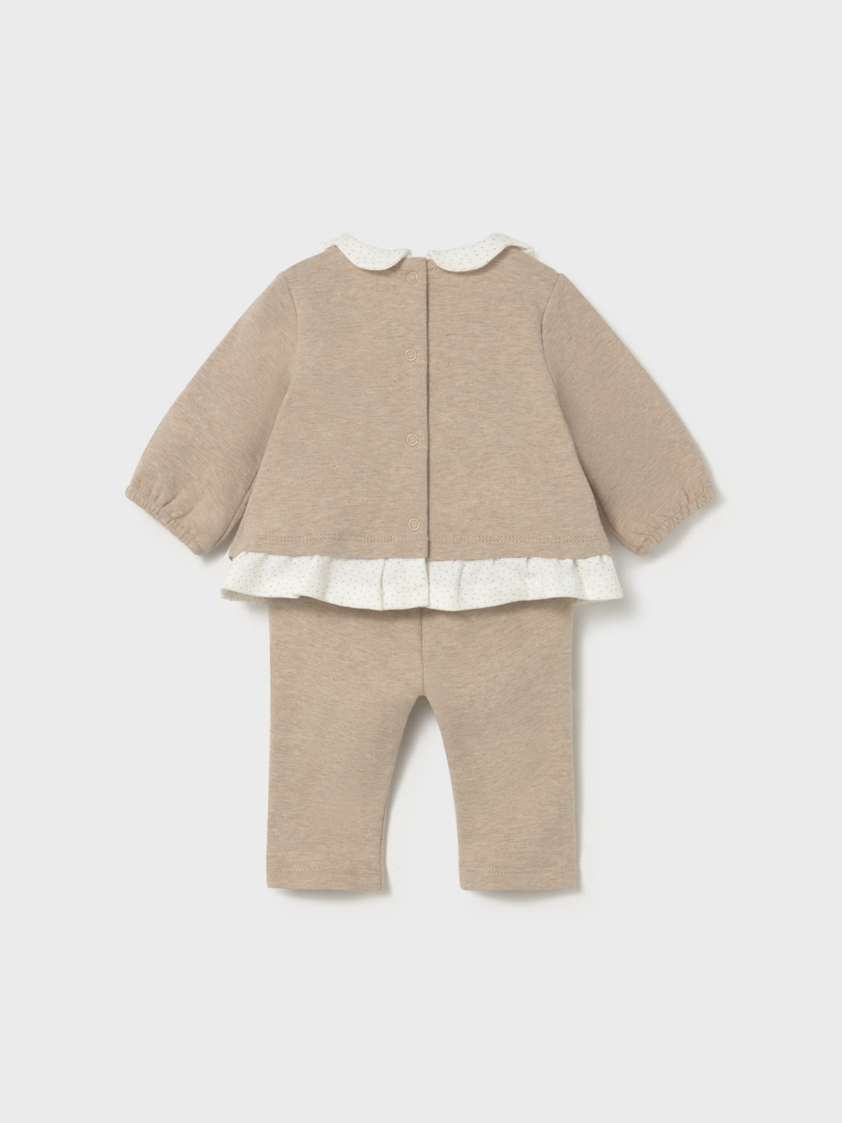 Conj. leggings felpa Cereal vig (Bege)  para Bebé Menina - Mayoral
