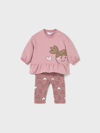Conj. leggings 4 peças Orquídea (Rosa)  para Bebé Menina - Mayoral