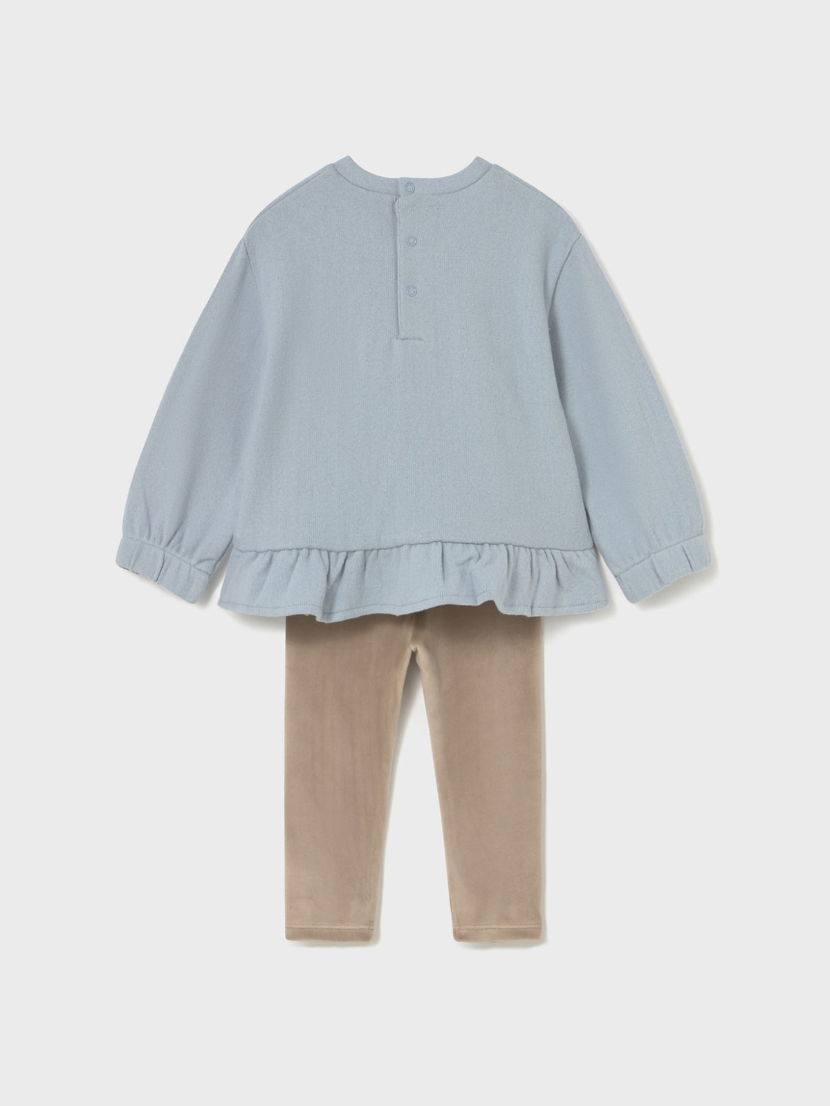 Conj. leggings sweat Topeira (Castanho Claro)  para Bebé Menina - Mayoral