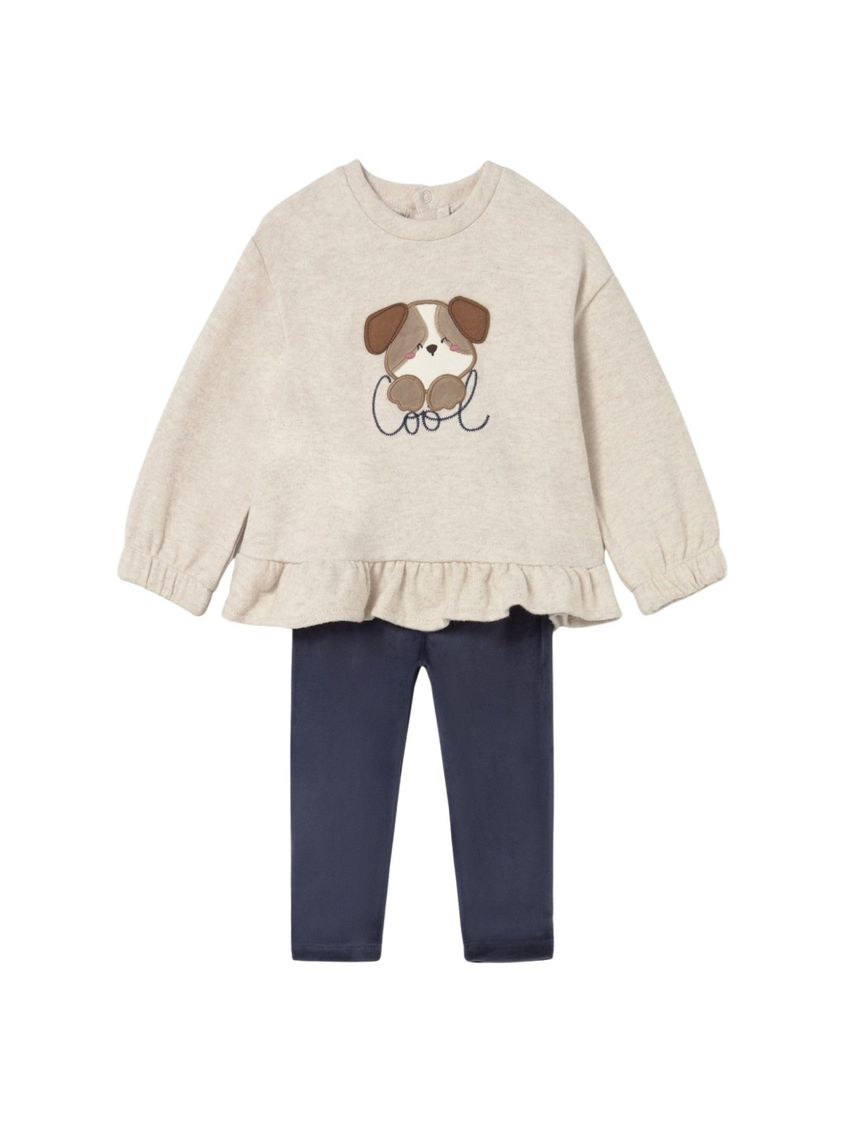Conj. leggings sweat Marinho (Marinho)  para Bebé Menina - Mayoral