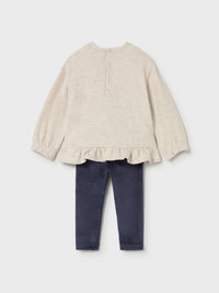 Conj. leggings sweat Marinho (Marinho)  para Bebé Menina - Mayoral