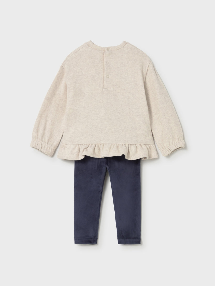 Conj. leggings sweat Marinho (Marinho)  para Bebé Menina - Mayoral