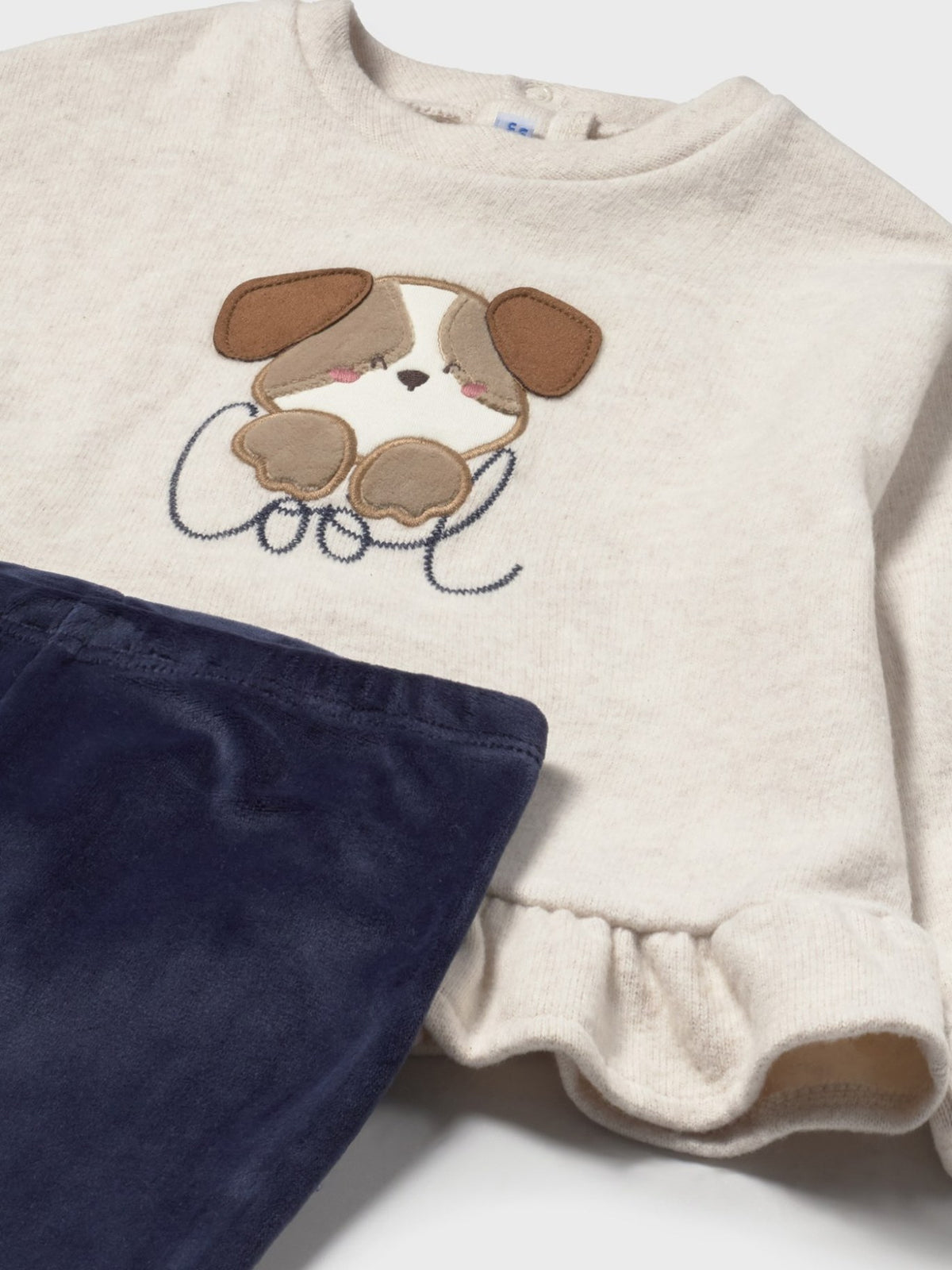 Conj. leggings sweat Marinho (Marinho)  para Bebé Menina - Mayoral
