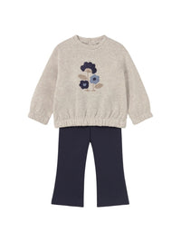 Conj. leggings sweat Marinho (Marinho)  para Bebé Menina - Mayoral