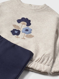 Conj. leggings sweat Marinho (Marinho)  para Bebé Menina - Mayoral
