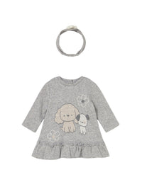 Vestido malha jacquard Cinza vig (Cinza)  para Bebé Menina - Mayoral