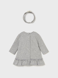 Vestido malha jacquard Cinza vig (Cinza)  para Bebé Menina - Mayoral