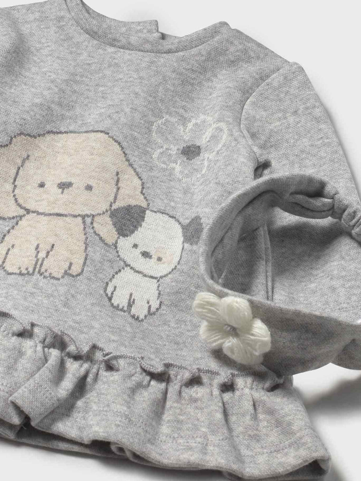 Vestido malha jacquard Cinza vig (Cinza)  para Bebé Menina - Mayoral
