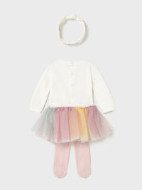 Conj. body tutu Multicolor (Creme / Pérola)  para Bebé Menina - Mayoral