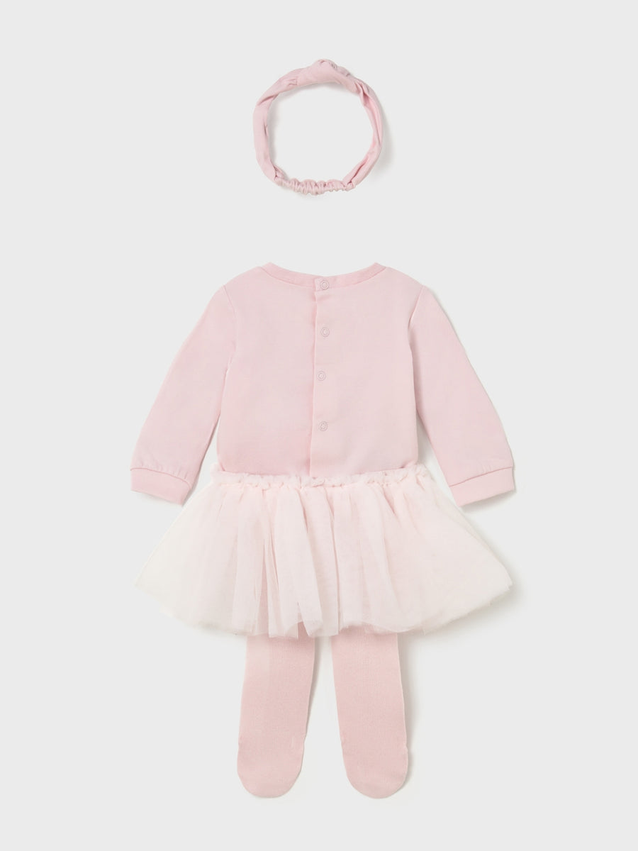 Conj. body tutu Rosa baby (Rosa Bébé)  para Bebé Menina - Mayoral