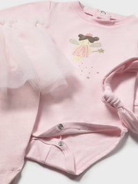 Conj. body tutu Rosa baby (Rosa Bébé)  para Bebé Menina - Mayoral