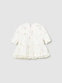 Vestido tule Crú (Creme / Pérola)  para Bebé Menina - Mayoral