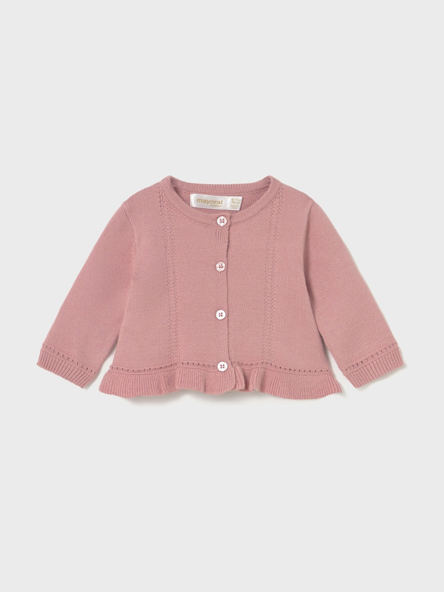 Conj. jaqueta saia 3 peças Rosa claro (Rosa Bébé)  para Bebé Menina - Mayoral