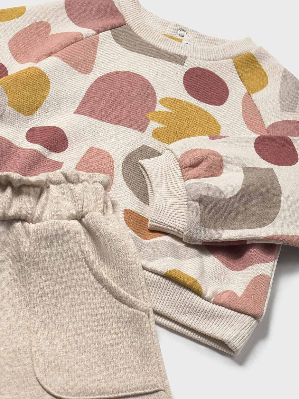 Fato treino sweat estampada Toffe vig (Castanho)  para Bebé Menina - Mayoral
