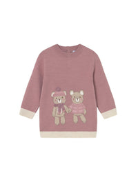 Vestido tricot jacquard Orquídea (Rosa)  para Bebé Menina - Mayoral