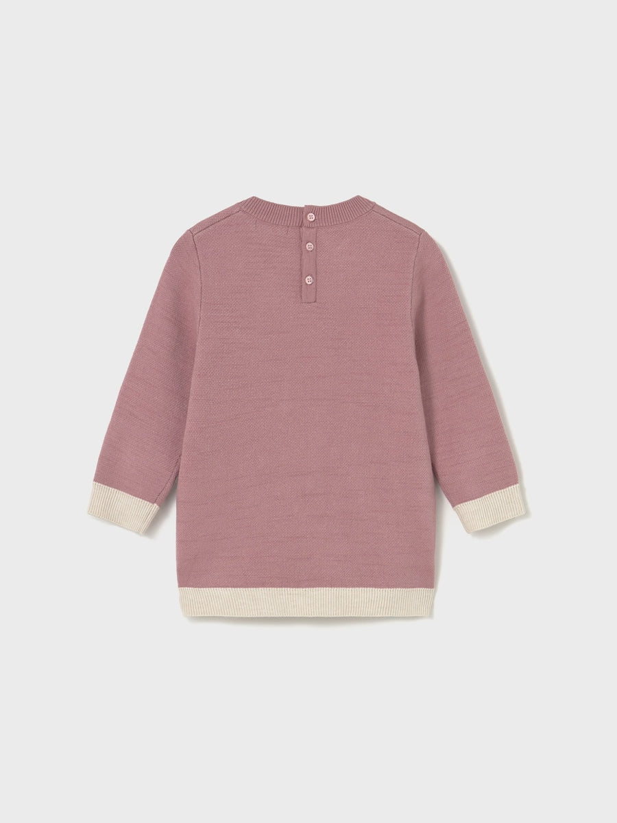 Vestido tricot jacquard Orquídea (Rosa)  para Bebé Menina - Mayoral