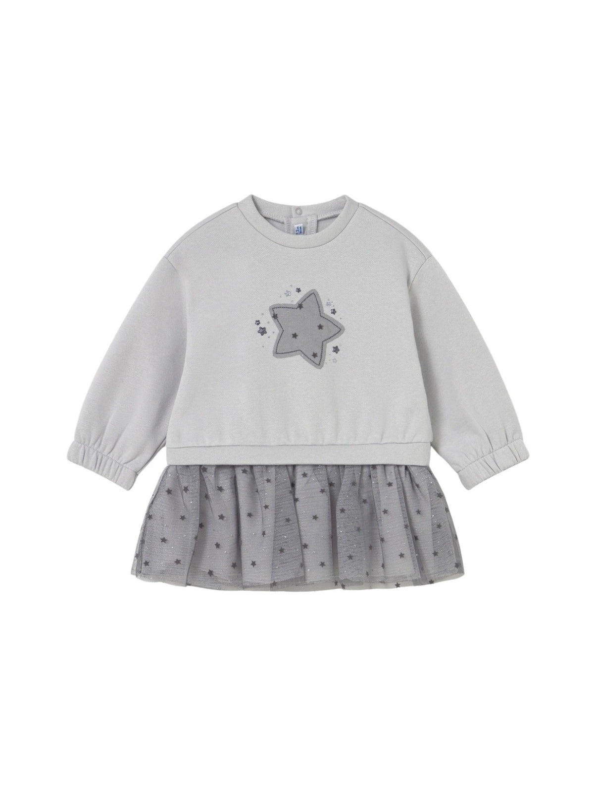 Vestido combinado tule Pérola (Creme / Pérola)  para Bebé Menina - Mayoral