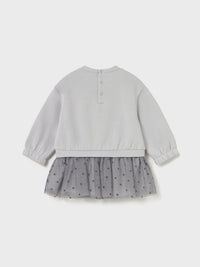 Vestido combinado tule Pérola (Creme / Pérola)  para Bebé Menina - Mayoral