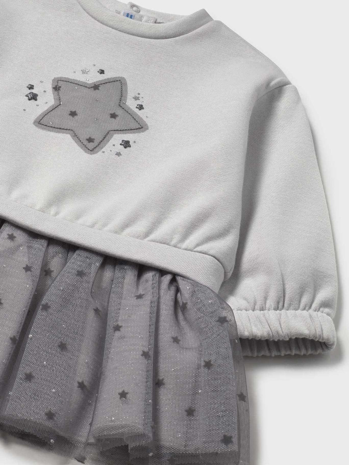 Vestido combinado tule Pérola (Creme / Pérola)  para Bebé Menina - Mayoral