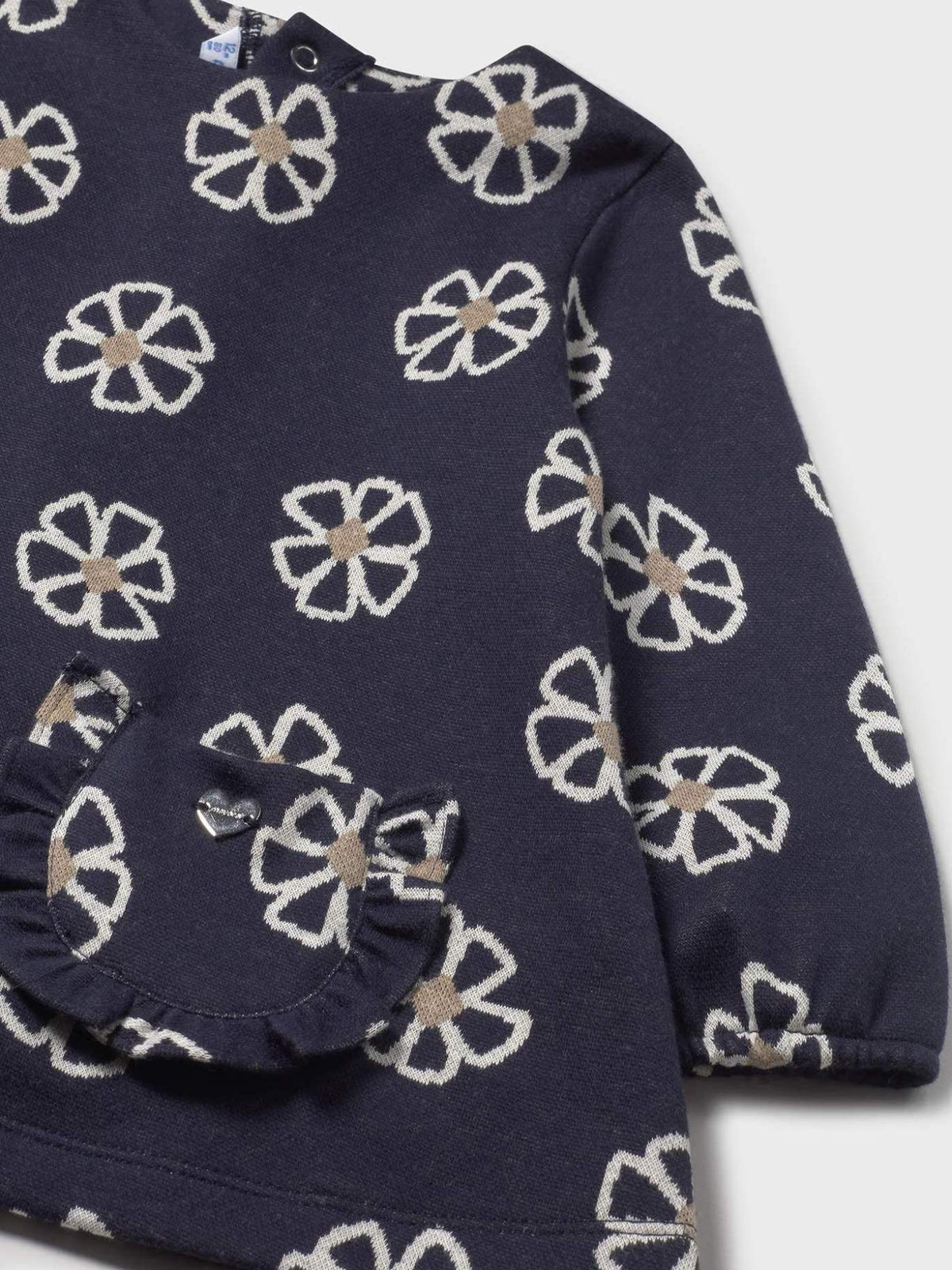 Vestido malha jacquard Marinho (Marinho)  para Bebé Menina - Mayoral