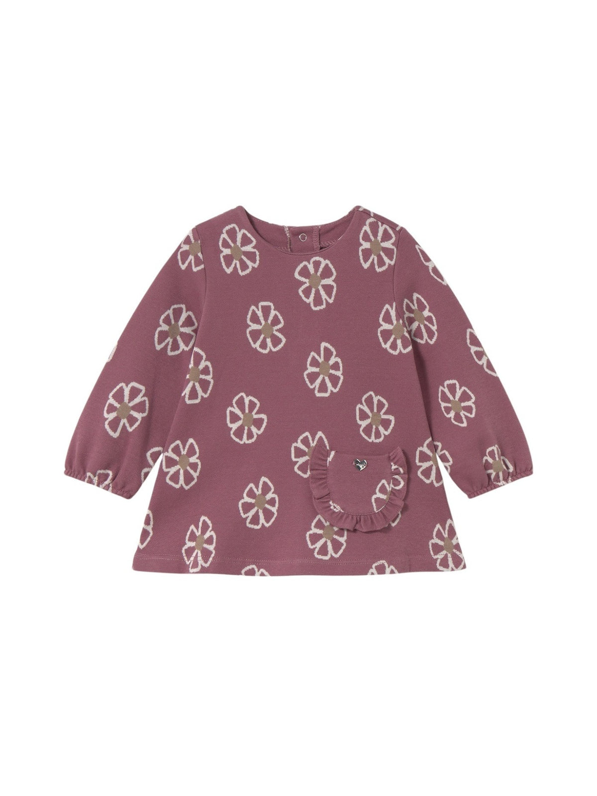 Vestido malha jacquard Rosado (Rosa Velho)  para Bebé Menina - Mayoral